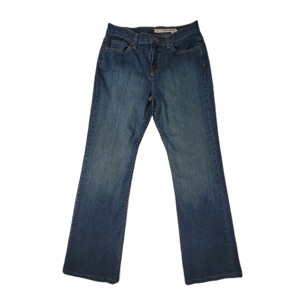 DKNY JEANS SOHO WOMENS 28X29 MID RISE STRAIGHT LEG VINTAGE DENIM STRETCH COTTON